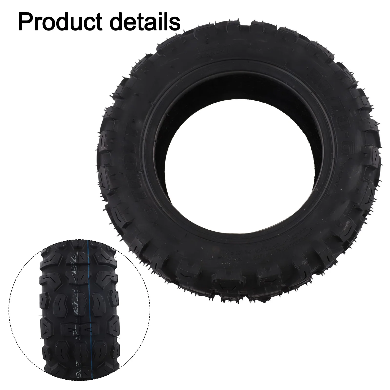 

Sophisticated Tread Pattern on the 11 Inch Tubeless Tire Enhances Grip on Different Surfaces Ideal for Outdoor Activities