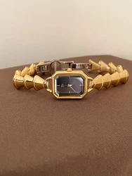 Women Quartz Watch Luxury Irregular Rectangle Reloj High Quality Clock Ladies Stainless Steel Orologio Gold Black New Wristwatch