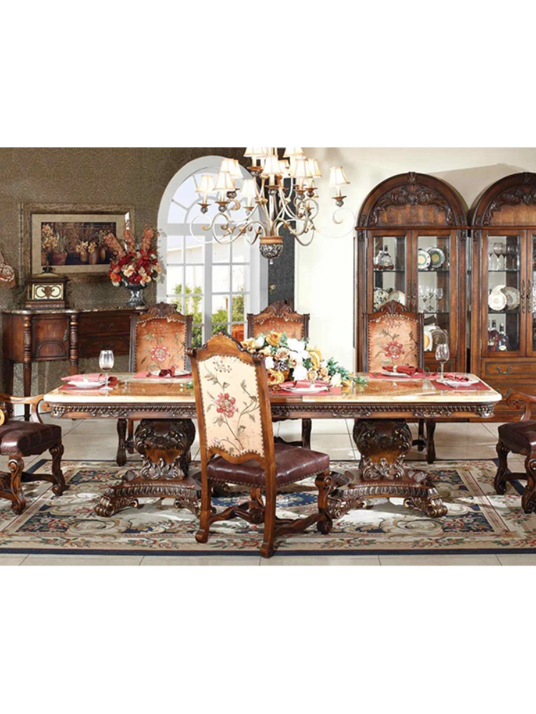 

High quality classic new custom luxury classic restaurant furniture dining room furniture dining table set