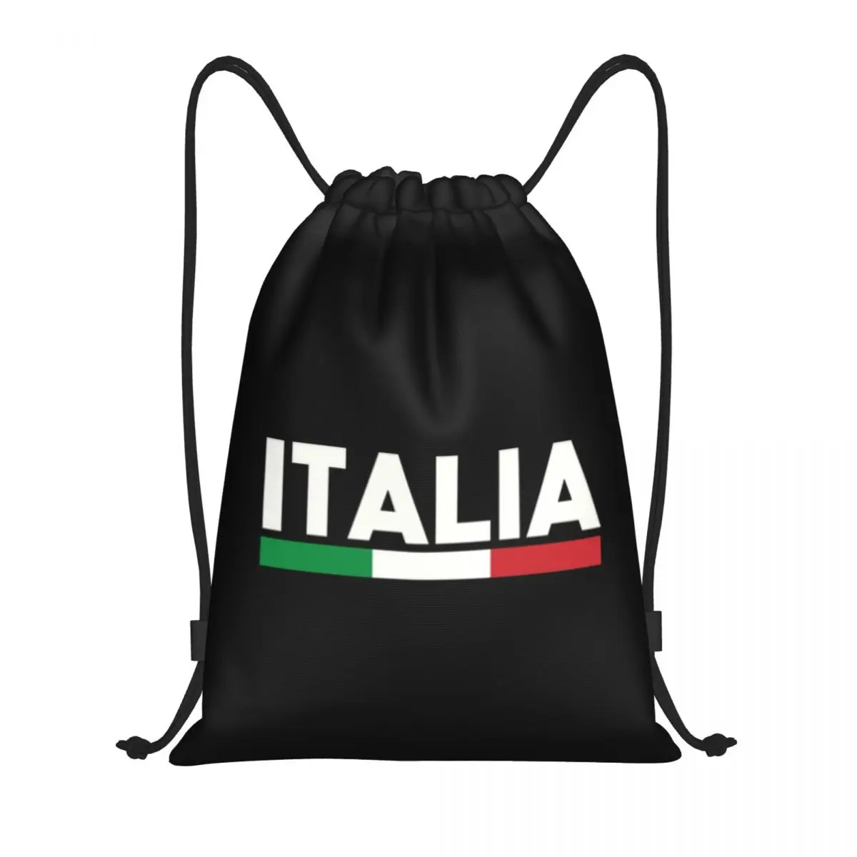 Custom Flag Of Italy Drawstring Bag for Training Yoga Backpacks Men Women Italian Patriotic Sports Gym Sackpack