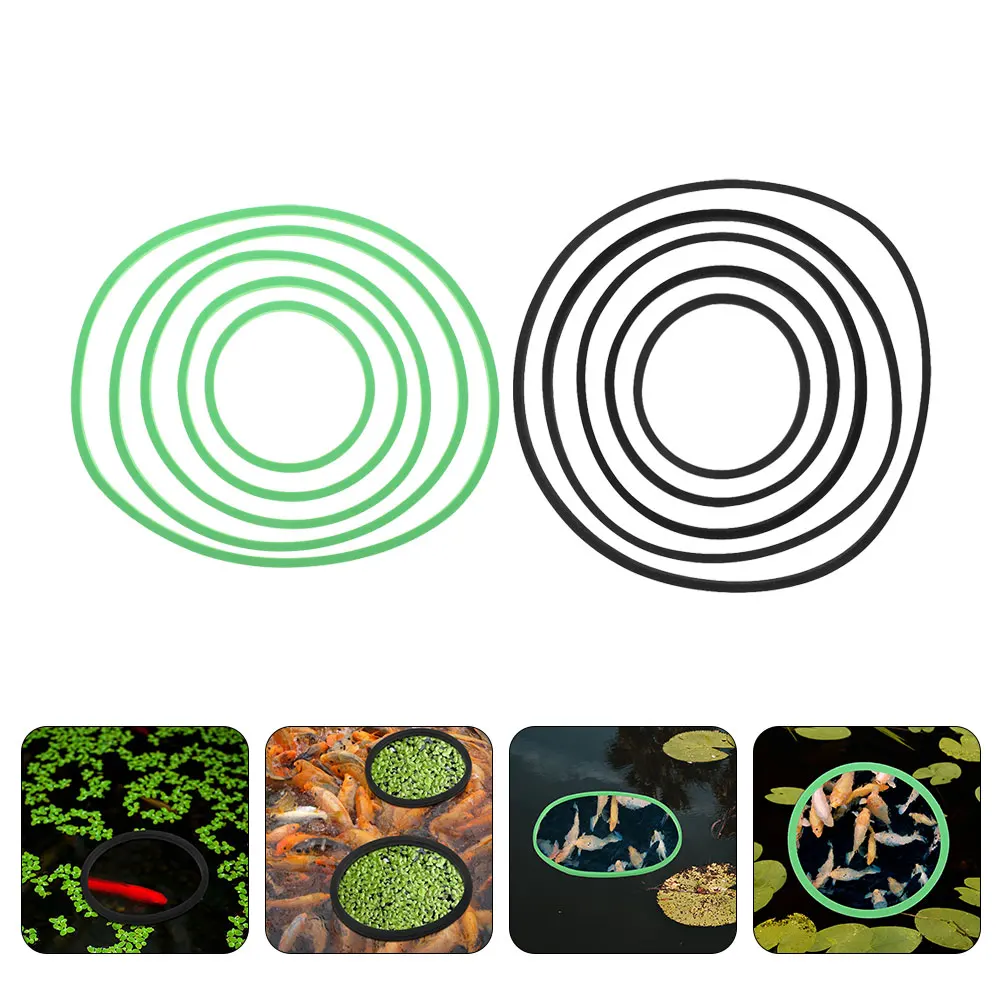 

10 Pcs Fish Tank Grass Retaining Ring Floating Aquarium Plants Feeding Circle Decoration Decorations Feeder Food Set