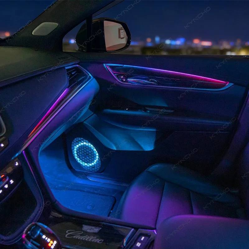 KYNCHO Universal LED Car Ambient Light K4 Direct Upgrade 12V Car Decorative Lamp Symphony auto interior lighting Dream Color