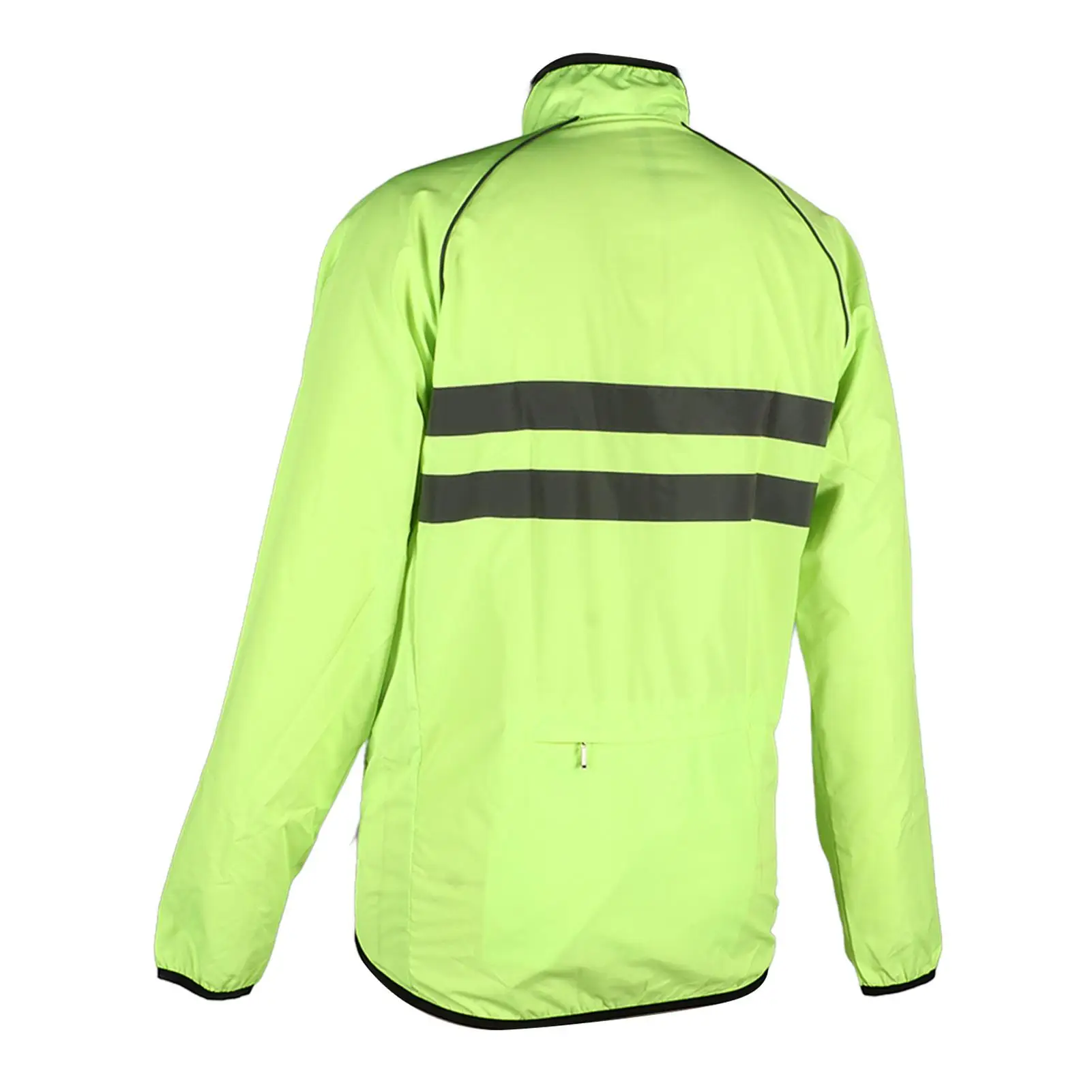 Reflective  Jacket with Large Pockets, Zipper Design & Anti-Splashing Polyester - Ideal for hiking