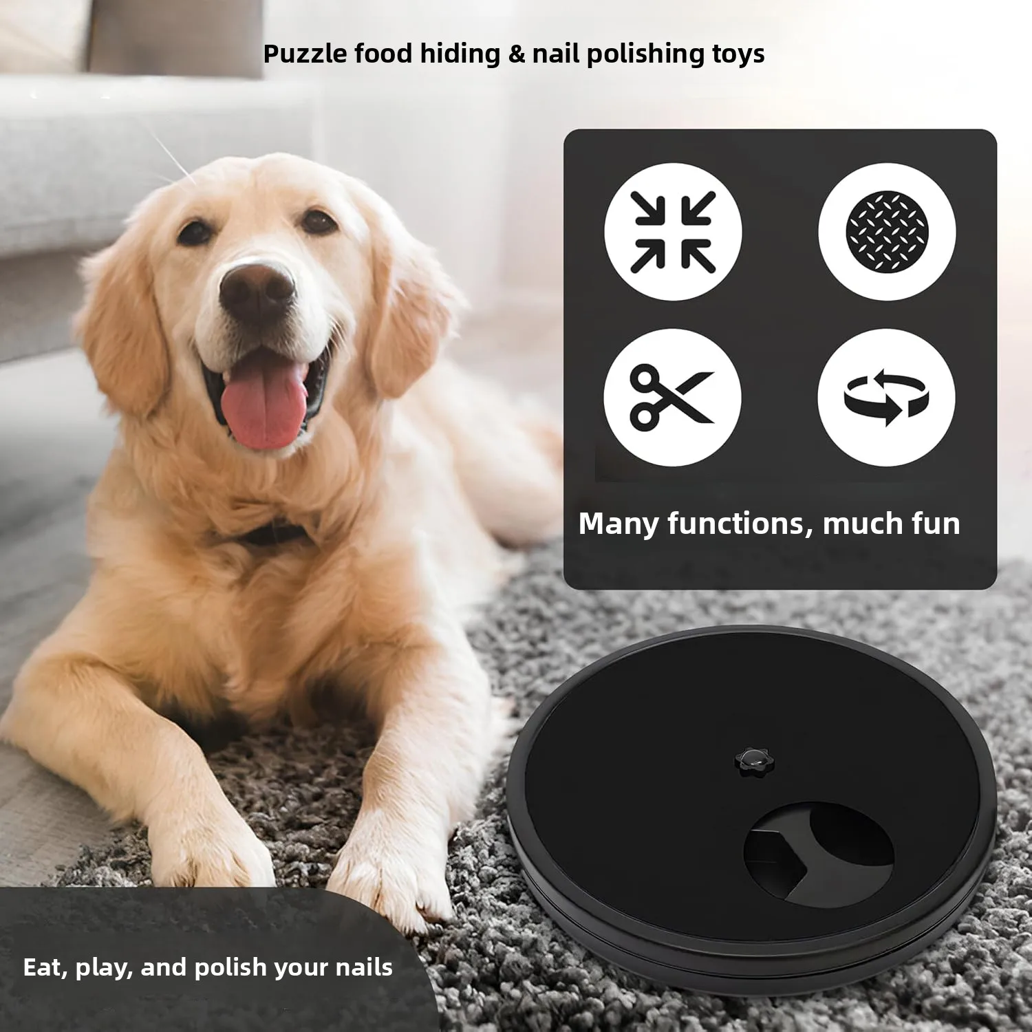 Interactive Pet Scratch Pad Slow Feeder Bowl Dog Cat Nail File Board Claw Grinding Toy For Pet Training Feeding