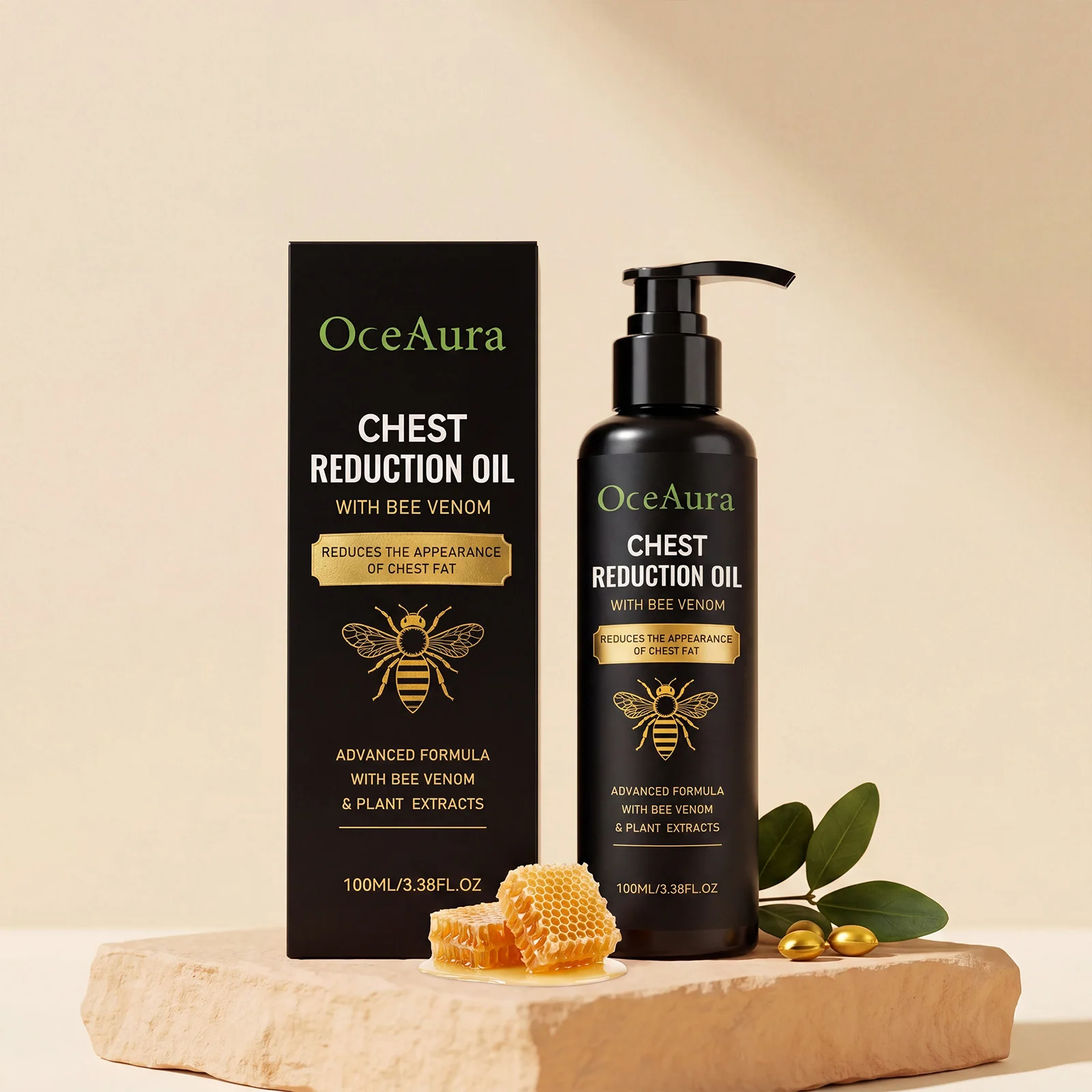 Deep Nourishing Chest Essential Oil Women Bust Lift Firm Massage Oil Anti-Wrinkle Anti Sagging Hydrating Tender Breast Care Oil