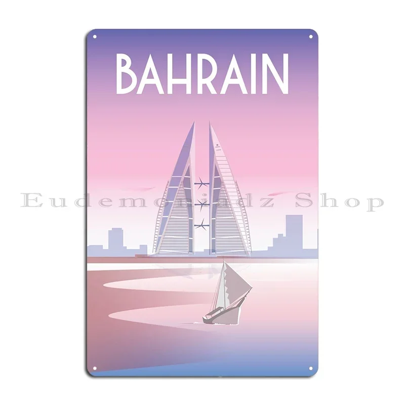 Bahrain Metal Sign Customize Printing Garage Cinema Decoration Tin Sign Poster