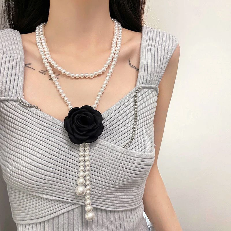 Ceinture en chaîne de taille en perles multicouches rétro Y2K pour femmes, accessoires de bijoux de corps élégants pour fête et tenue décontractée