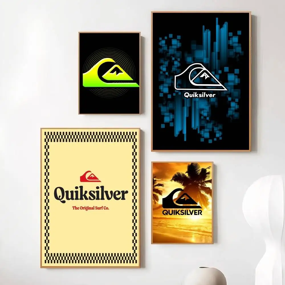 Модный постер Q-quiksilvers, липкий настенный художественный принт, водостойкая гостиная, спальня, бар, эстетика
