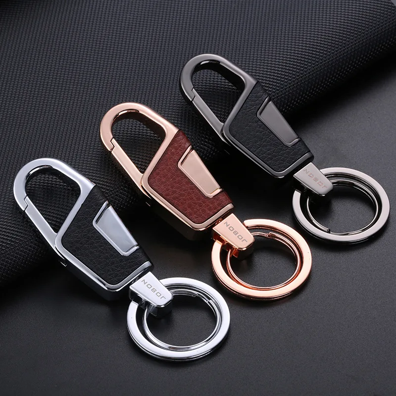 Classic Men Key Chain Car Luxury Keychain Durable Comfortable Press for Key Ring Holder Jewelry Accessories Xmas Christmas Gift