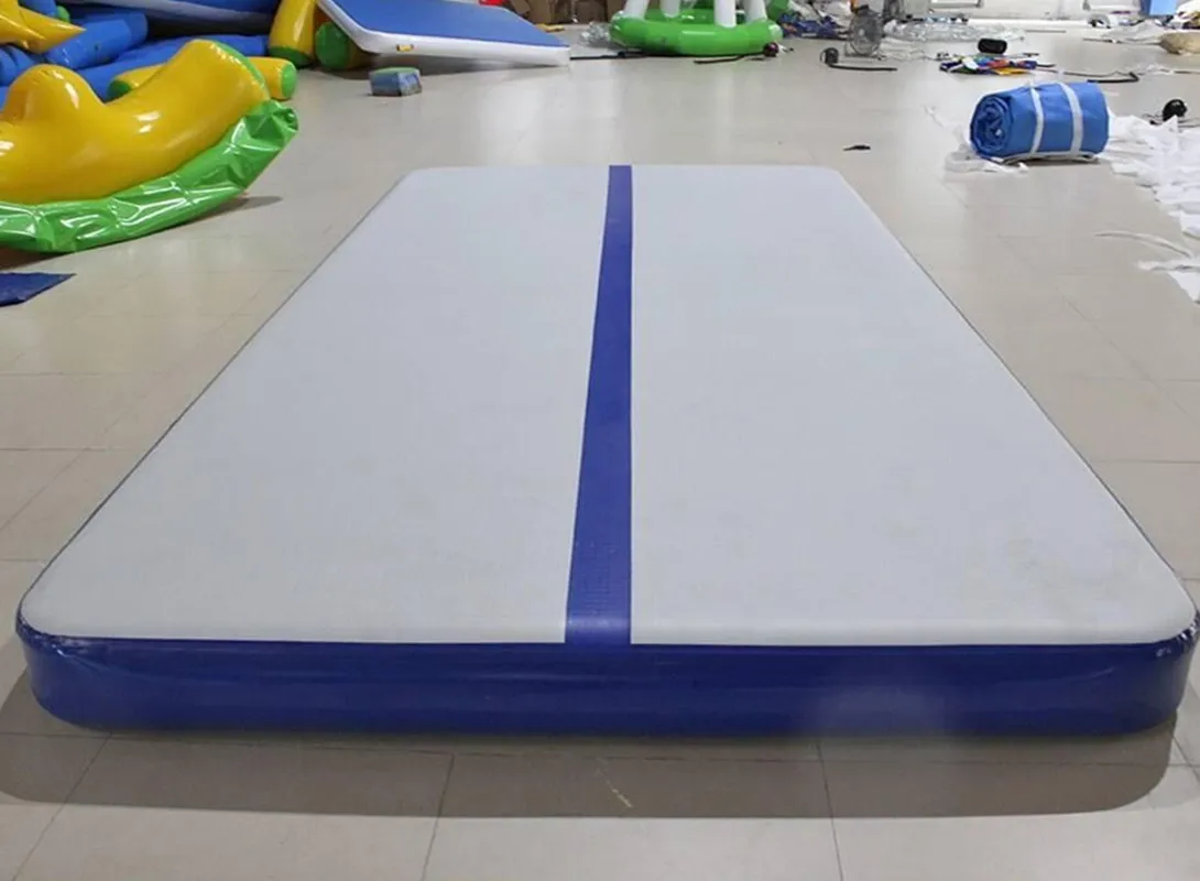 Estera aérea inflable 6*2*0,2 m estera de gimnasia de porristas DWF esteras de pista de aire de 8 pulgadas de espesor cultivo