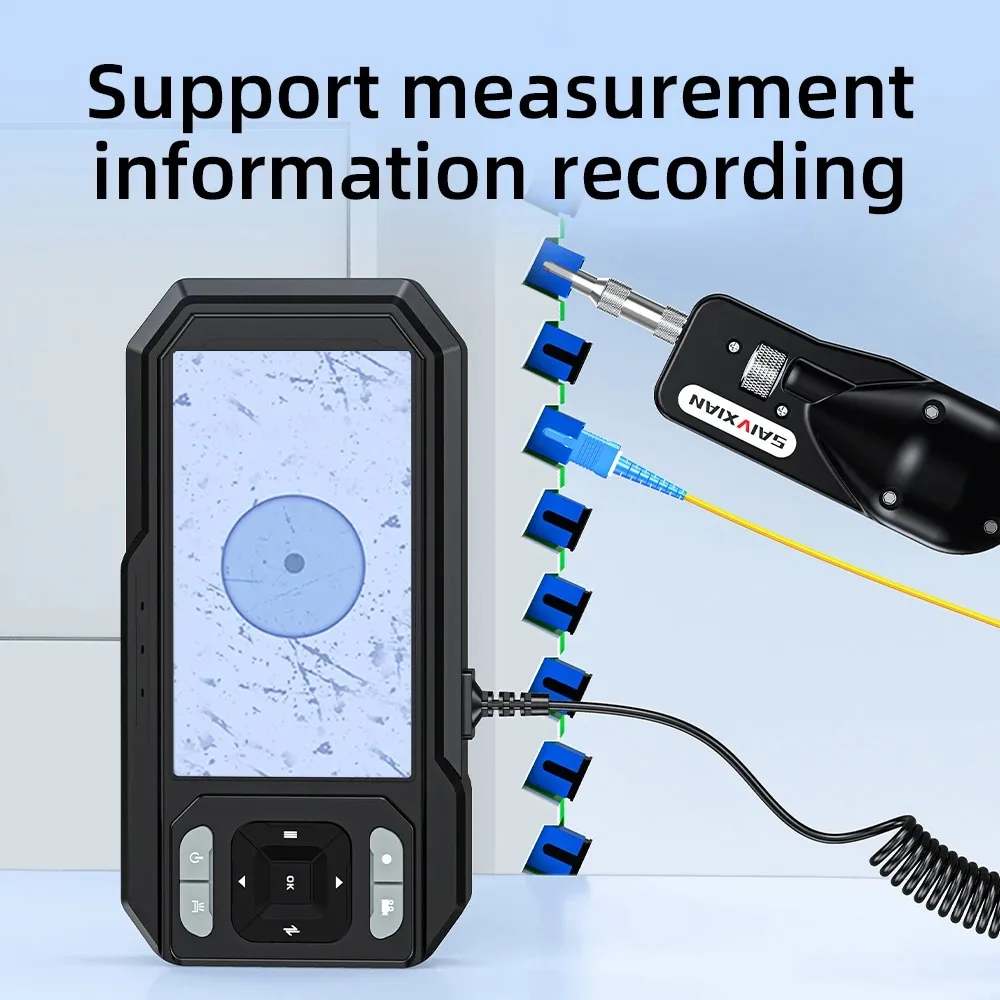 

A-600V оптоволоконный детектор торца, инструмент для оптической чистки микроскопа для прецизионных оптических компонентов, набор для чистки оптоволокна