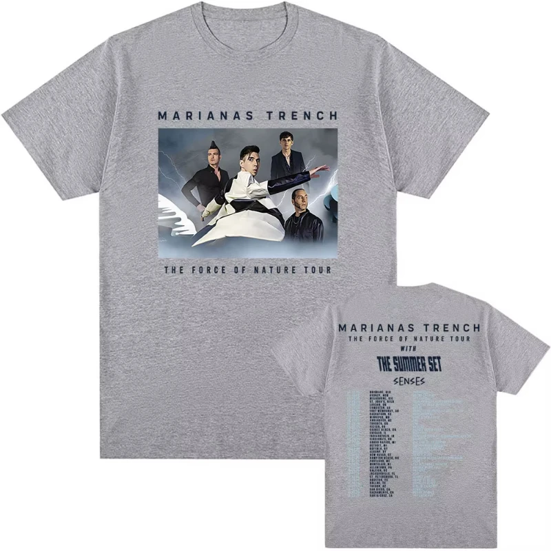 مارياناس خندق الفرقة بلايز قوة جولة الطبيعة تي شيرت الصيف القطن الرجال النساء تي شيرت للجنسين الشارع الشهير عادية الرجال تيز