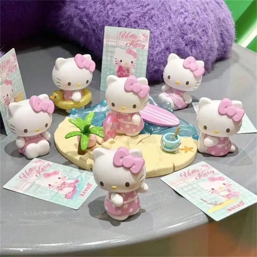 

Sanrio HELLO KITTY Heartwarming Holiday Series Blind Box Cute Cartoon Collection Desktop Decor Fashion Toy Gift Random 1PC