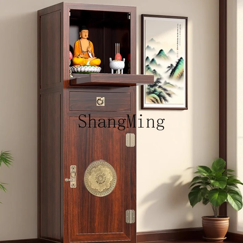 

ZYY new Chinese casket safe household Guanyin Buddha statue offering table offering table