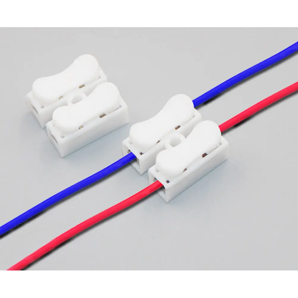 

26Pcs Electrical Crimp Terminal Block Wire Connector Dual Row Fast Spring Press Connection Terminal for Motor Lighting Wire
