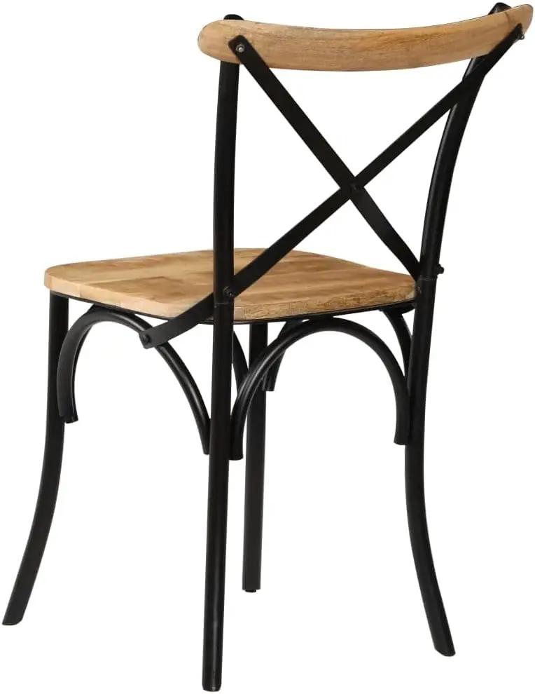 Cross Chairs 4 Pcs Chairs For Dining Room,Kitchen Chairs,Suitable For Bars, Cafes, Bistros, Coffee Houses, Restaurants,