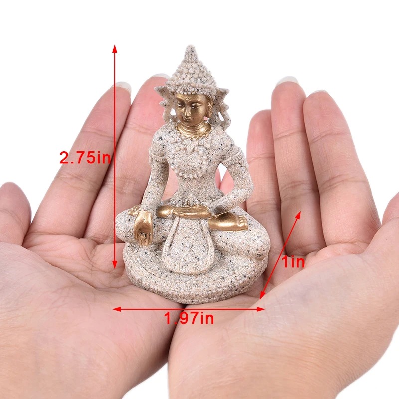 [TL][YA]Buddha Statuen Sandstein Thailand Buddha Skulptur Fengshui Figur Home Decor