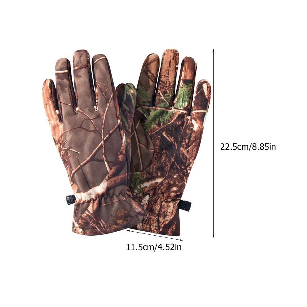 Hunting Gloves Camouflage Waterproof Non-Slip Outdoor Liner Full Finger Anti-Slip Travel