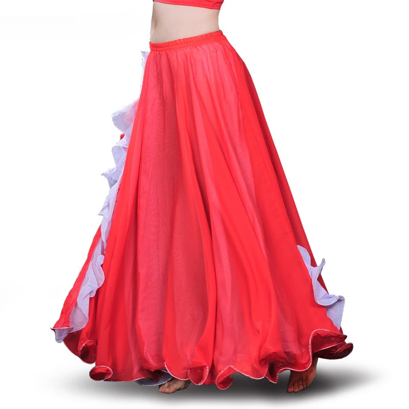 Belly dance skirt new big skirt beginner Oriental dance long skirt