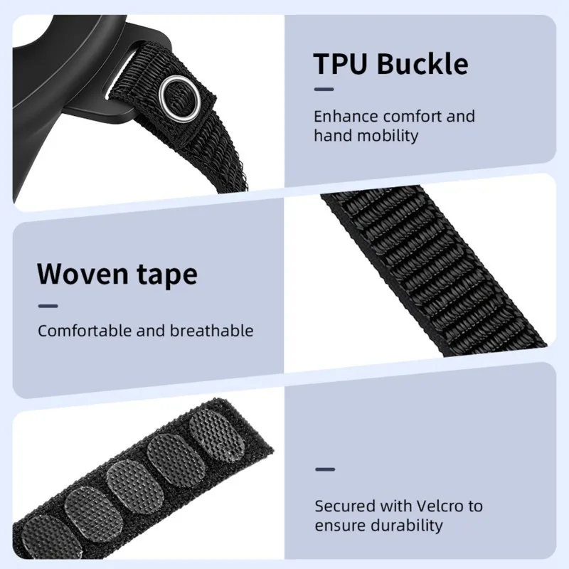 ABGI-Anti-Slip Silikon-Griffhülle für STEAM VR-Controller Schutzhülle mit Handgelenkschlaufe VR-Spielzubehör – Detail 6