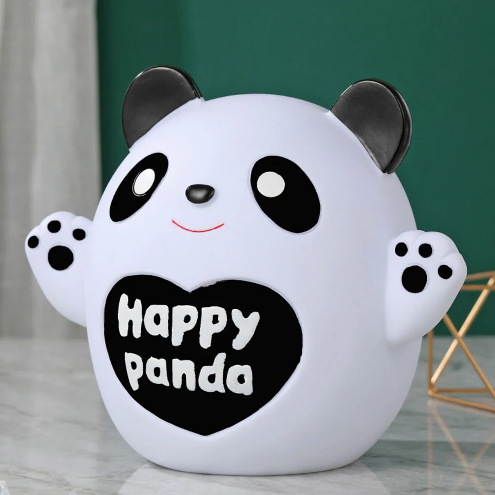 

Adorable Cartoon Panda Piggy Bank High-Class Money Saving Box for Home Office Desk Decor Kids Incentive Coin Holder Gift Present