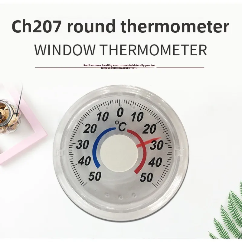 Pyrometer Reptile Tank Thermometer Hygrometer Sensor High Precision Digital LCD Display Circular Weather Station Thermostat