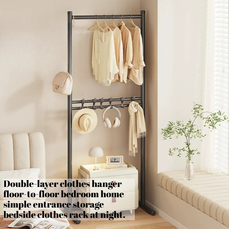 Entrance Metal Clothes Rack Jacket Wall Hat Hotel Clothes Rack Storage Living Room Colgadores De Ropa Mid Century Furniture