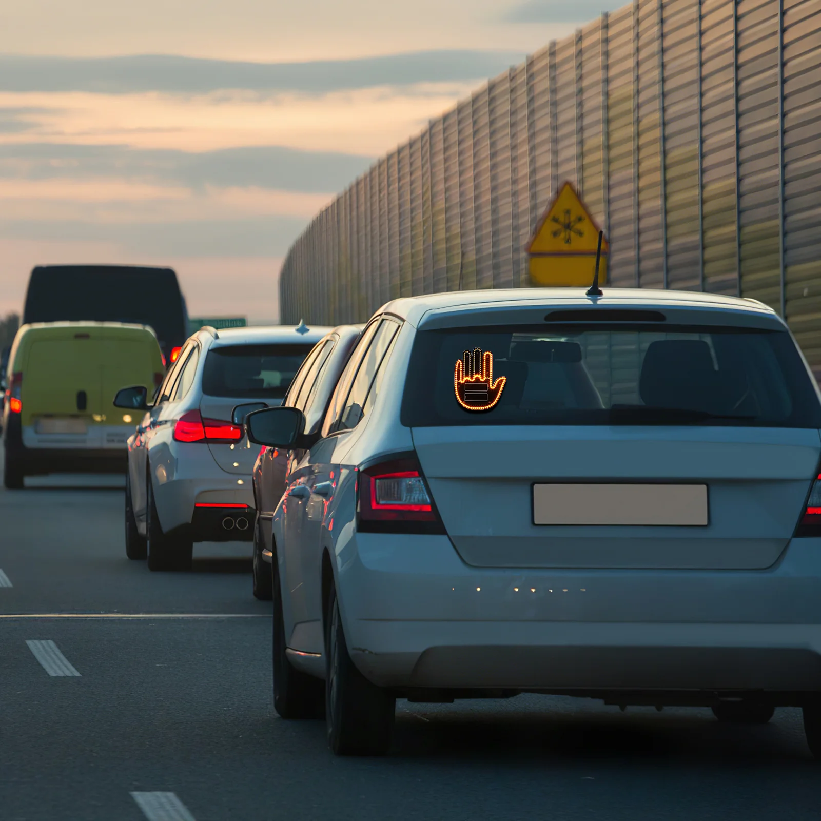 Auto Palmlicht Tonen Uw Gebaar Auto Truck Accessoires Voor Mannen Led Teken Hand Vinger Koplampen