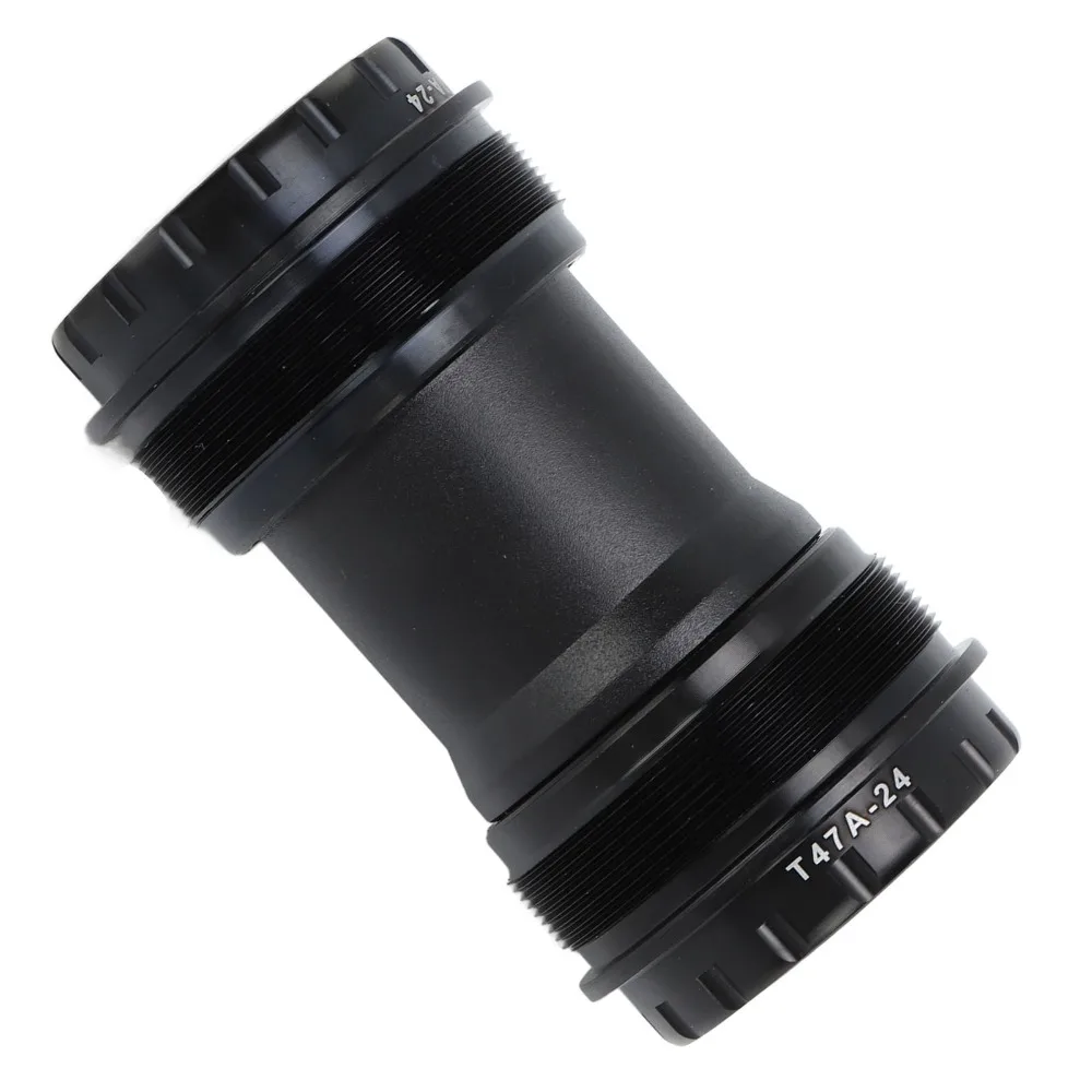 24mm Inner Diameter Bottom Bracket Sealed Bearings Lightweight Cycling Bottom Brackets Black Aluminum