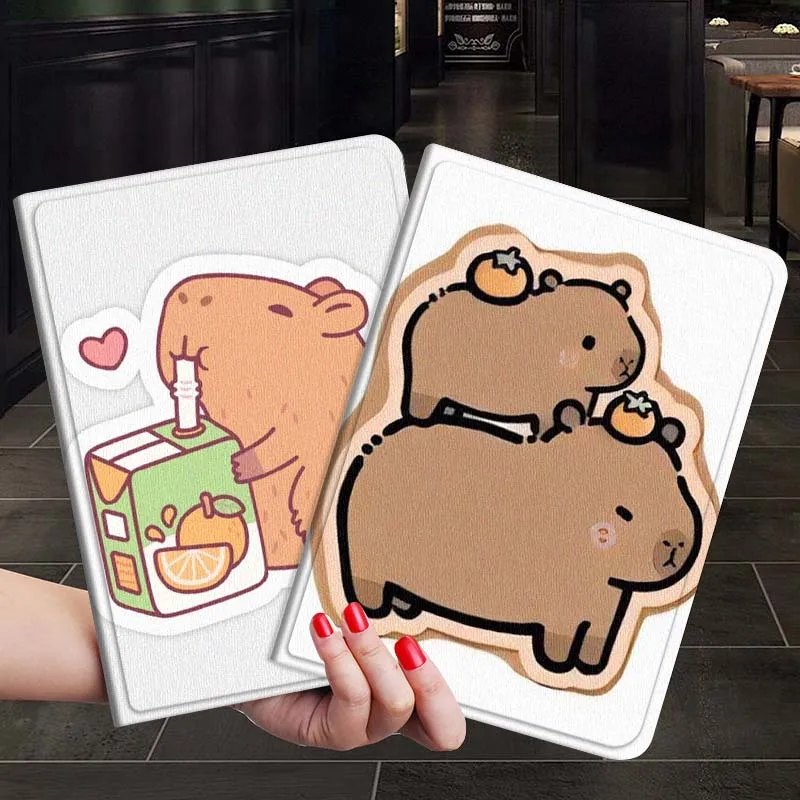 

Popular Art Cute Capybara For Xiaoxin Lenovo Tab P12 Extreme Legion Y900 Idea Pro GT 12.1 2025 Foldable Tablet Case Gift