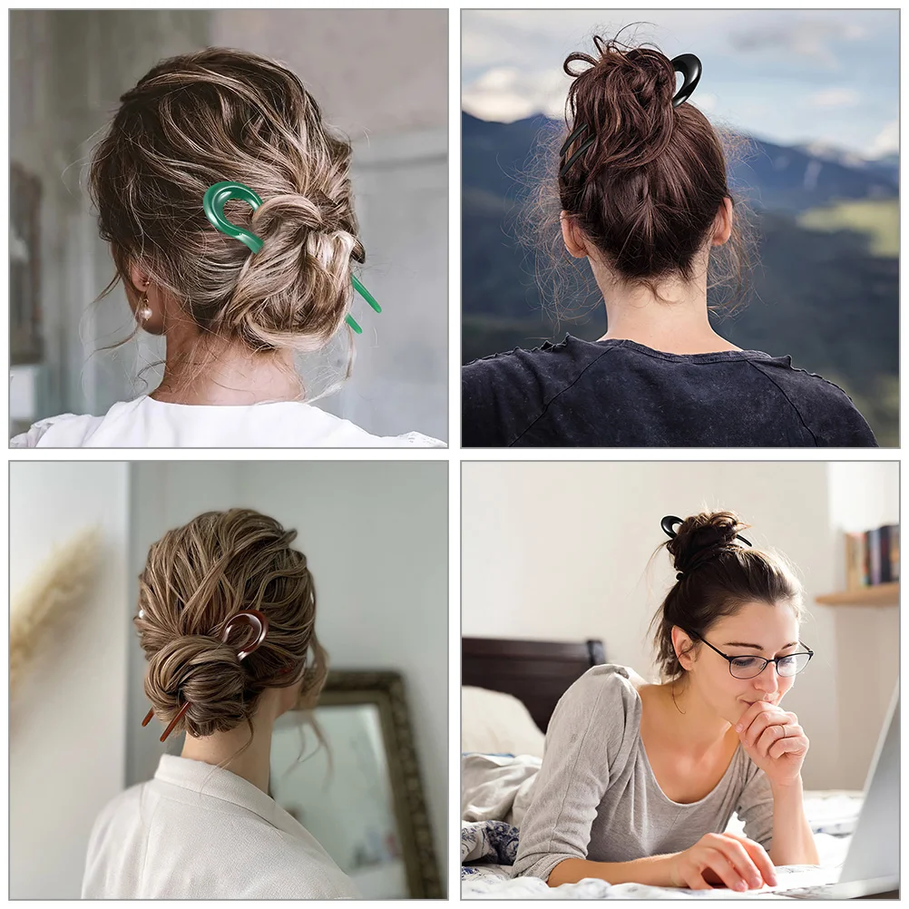 

10 шт., французские заколки для девочек-подростков, вилка, прочные винтажные аксессуары для волос для женщин, булочки, свадебная вечеринка, свадебная палочка для волос