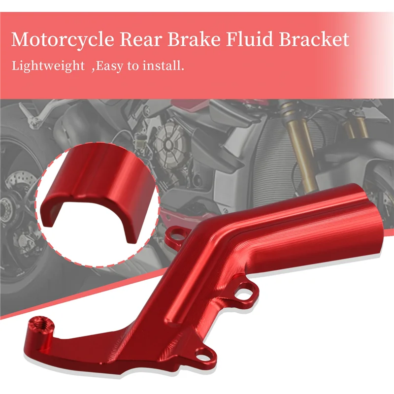 A20K-Motorcycle Rear Brake Fluid Bracket Oil Bracket For Ducati Streetfighter V4S V4 S STREETFIGHTER V4 2023 2024