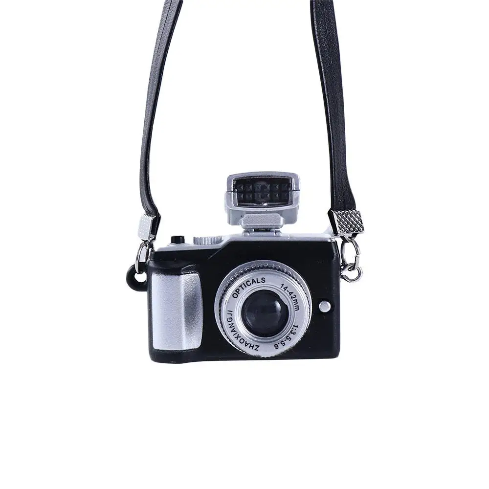 Accessoires rétro 1/12 BJD 1/6 Mini appareil photo Miniature appareil photo numérique appareil photo reflex maison de poupée appareil photo Miniature