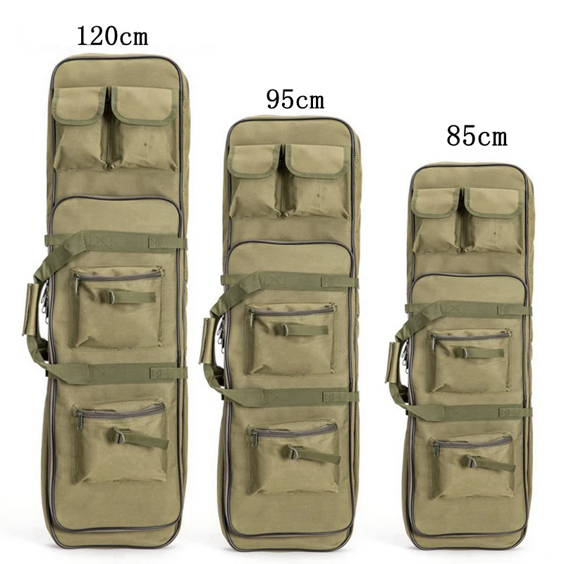 Desert 85cm 95cm 120cm Tactical Hunting Backpack Dual Rifle Square Carry Bag with Shoulder Strap Gun Protection Case Backpack