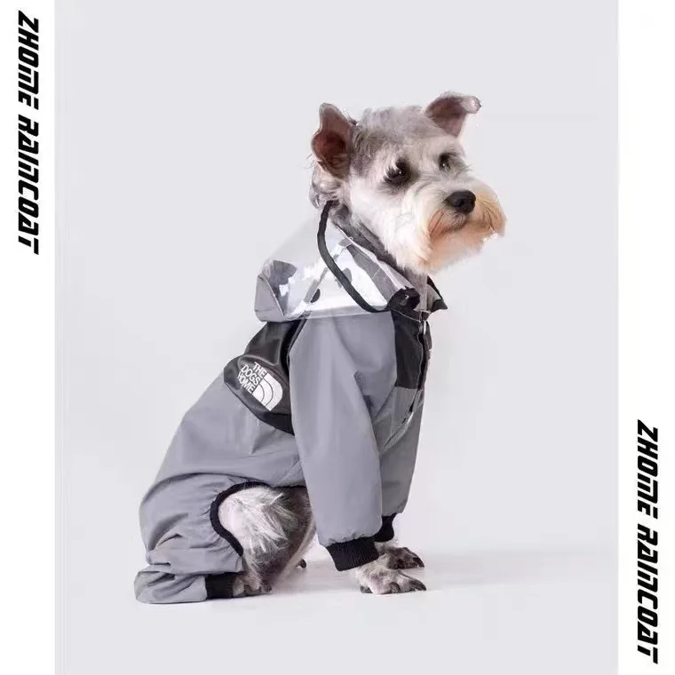 

Waterproof Hooded Raincoat for Dogs and Cats, Transparent Jumpsuit, Coat, Water Resistant Clothes, Pet Supplies