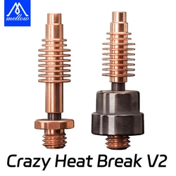 Mellow Crazy Zone V2 Heat Break For Nf-Crazy / Nf-Crazy Plus / Nf-Crazy Pro Hotend Printing Carbon Fiber 3D Printer Parts