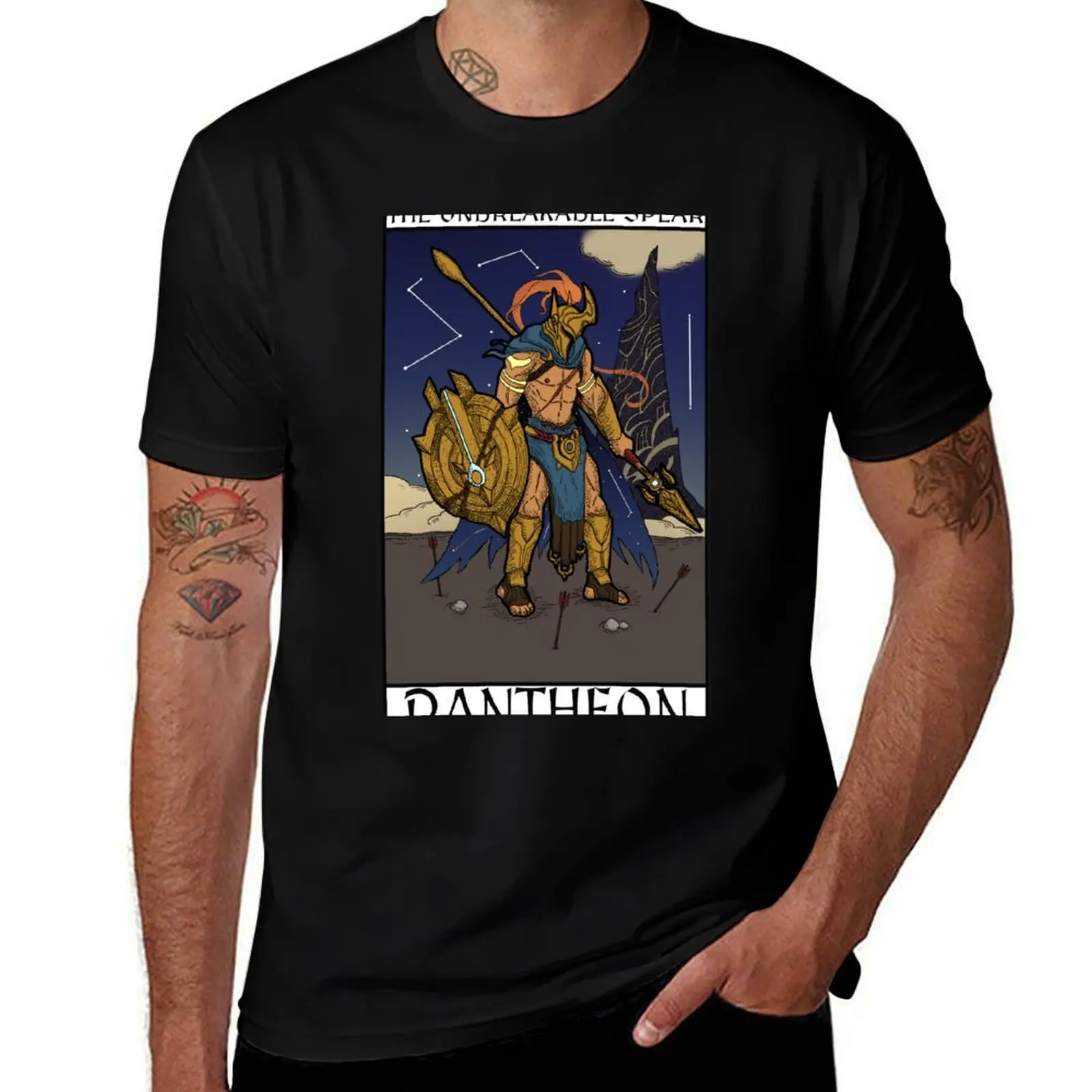 

Pantheon The Unbreakable Spear T-Shirt cotton t shirts high quality cotton t shirt man funny t shirts man T-Shirt