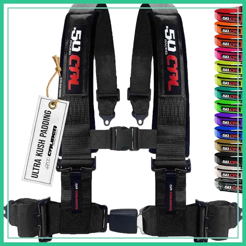 

4 Point Harness for Bucket Seat Push Release Racing Harness for Race Car Off Road UTV RZR 3 inch
