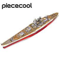 Piececool 3D Metal Puzzles for Teens DIY Battleship Model Kit Jigsaw Warship Birthday Gifts