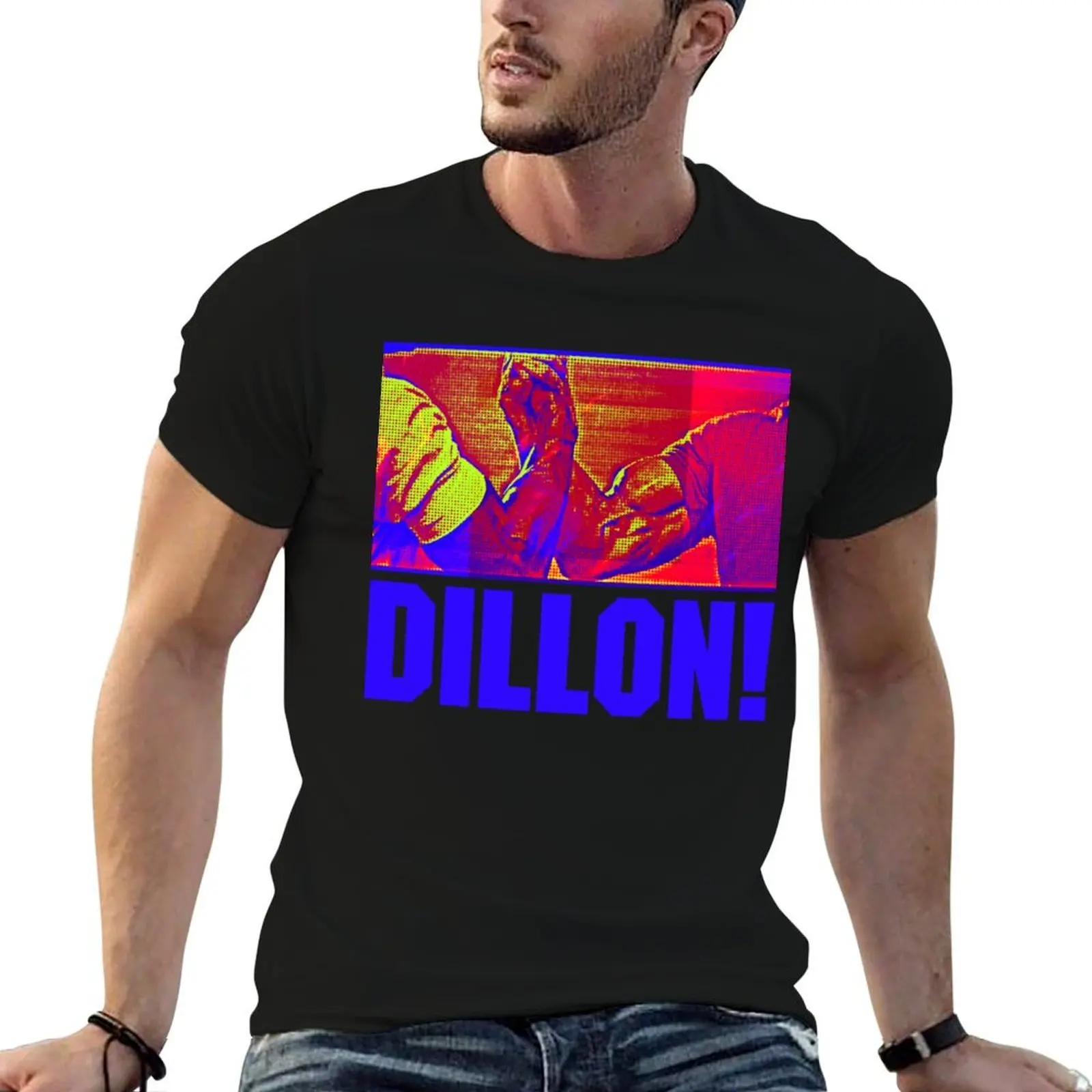Dillon! Camiseta Arnold Handshake masculina 100% algodão, camisetas de marca de luxo para homem, pacote de camisetas de algodão