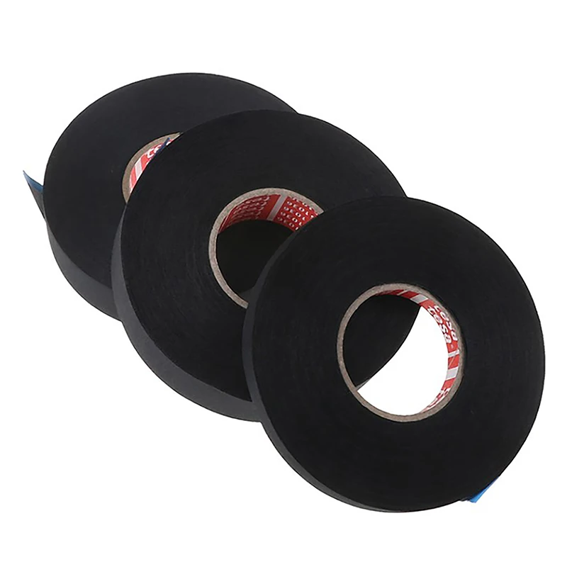 15M Heat-resistant Adhesive Cloth Fabric Tape For Car Auto Cable Harness Wiring Loom Protection Mute To Eliminate Abnormal Noise