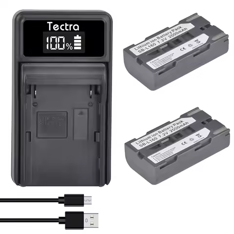 2000mAh SB-L160 SB-L320 SB-L480 Battery for SAMSUNG SC-L520 SC-L530 SC-L550, for Mileseey Laser Level FL-260 FL-150