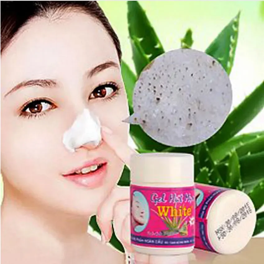 New 100% Original Aloe Acne Mask Thailand Blackhead Shrink Pore Whitening Face Mask Blackhead Remover Deep Pore Cleansing 22g