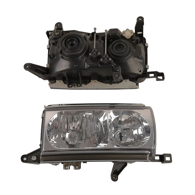 Crystal Headlight Replacement for Toyota Land Cruiser 80 Series LC80 FJ80 1990 To 1995 Pair Headlamp view 6