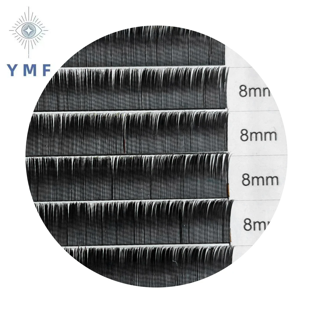 Estensione ciglia a forma di W 3D 4D 5D Premade Volume Fans W Shape Lashes Natural Soft Faux Fiber False Lashes Makeup