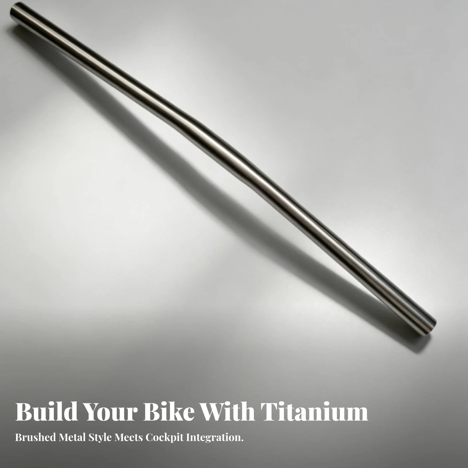 Titanium Handlebar Polished Flat Bar Bike Bar Sleek for Cyclists, Mountain Bikes