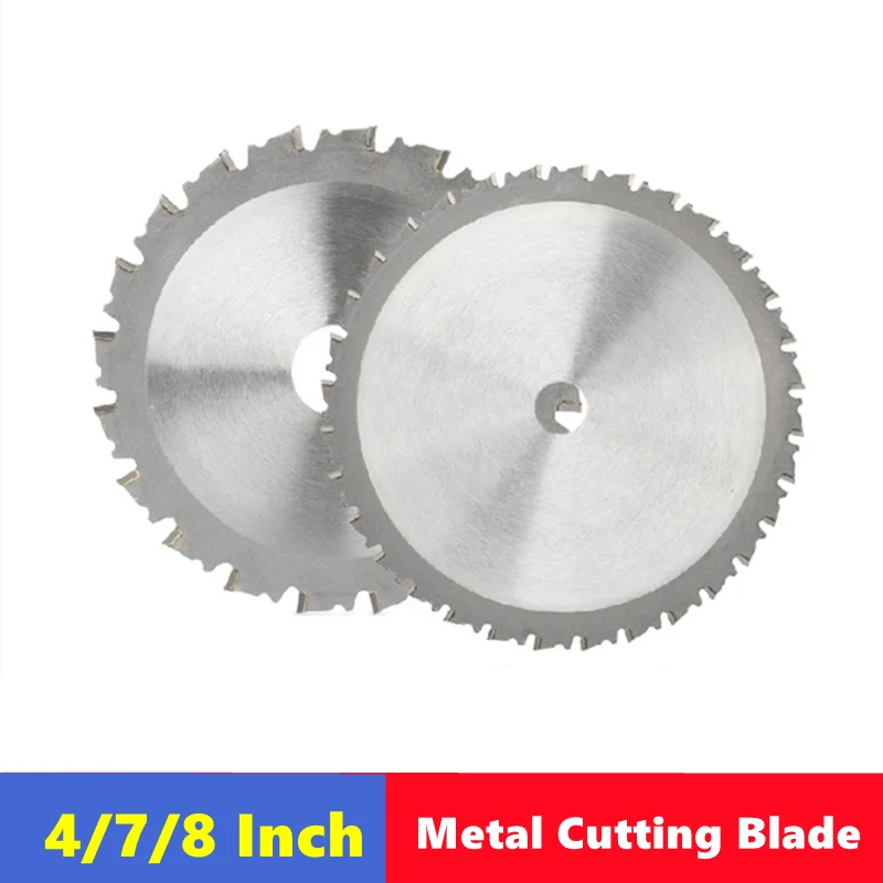 

1pcs Metal Cutting Blade 4"/7"/8" 20T 32T 48T Circular Saw Blade For Aluminum Iron Steel Metal Cutting Disc Carbide Saw Blade