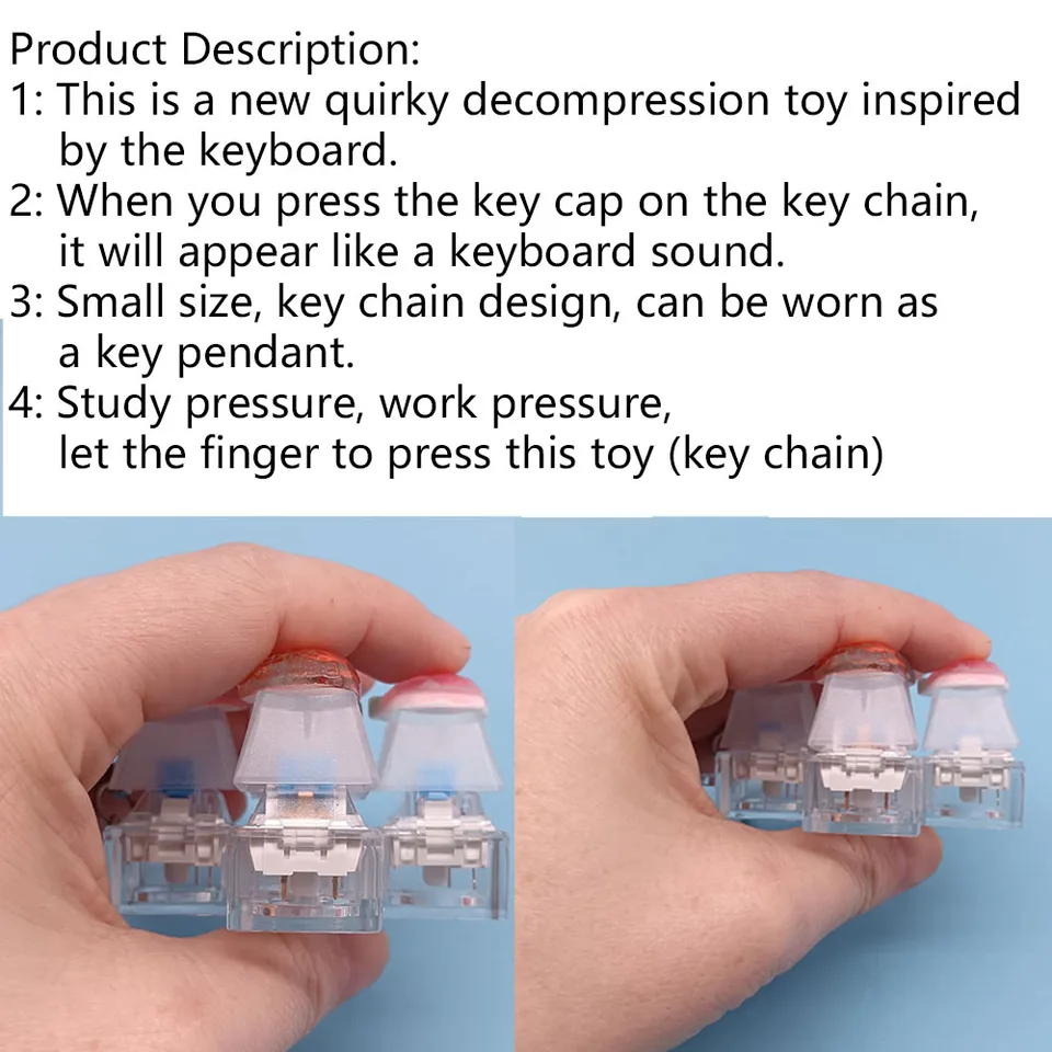 Keycap Keychain Mobile Phone Pendant Fruit Kawaii Keyring