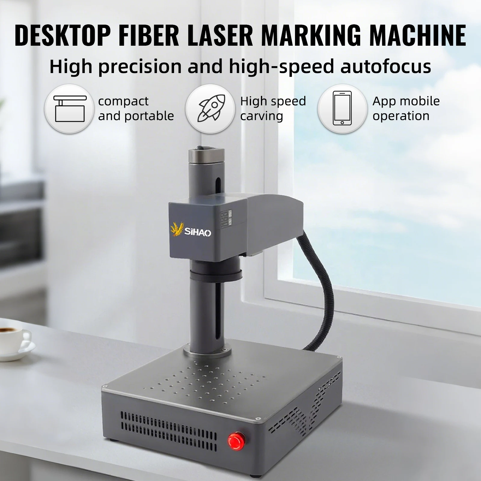 Industrial Laser Engraving Machine For Metal - SIHAO - Marcador Láser de Fibra