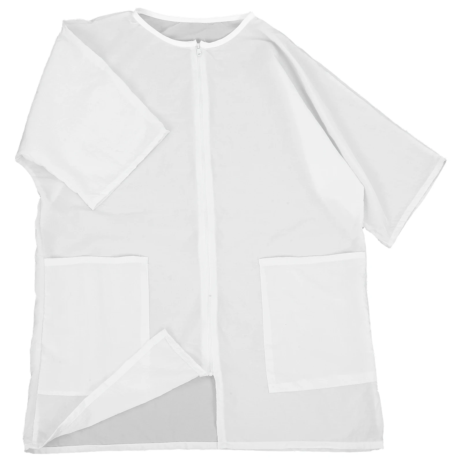

White Jacket Waterproof Anti-Static Multi-Pocket Workwear For Pet Schools Hospitals Comfortable Breathable Dog Bathing Uniform